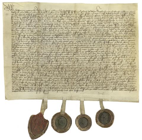 Urkunde vom Bischof von Passau, 1451